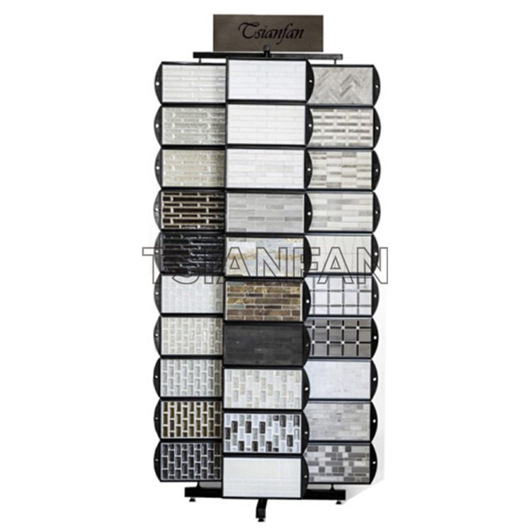 Mosaic tile rotating display rack-MZ2011