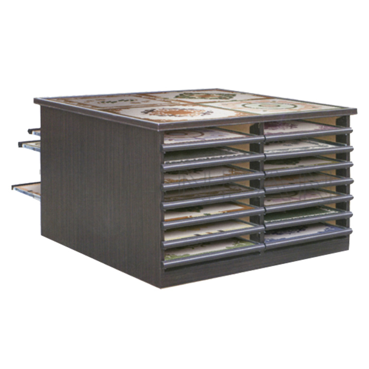 High-end custom mosaic marble sample drawer cabinets-MC1003