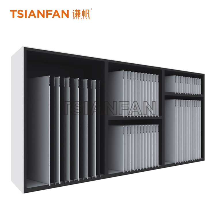 Large Ceramic Tile Sliding Display Cabinet Rack CC941