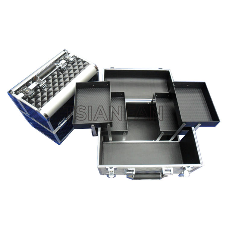 Tile Sample Suitcase, Mosaic Quartz Stone Multilayer Aluminum Box PX009