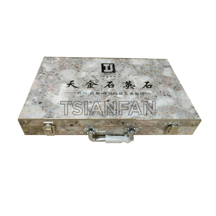 Quartz Stone Mosaic Tile Sample Suitcase PX010