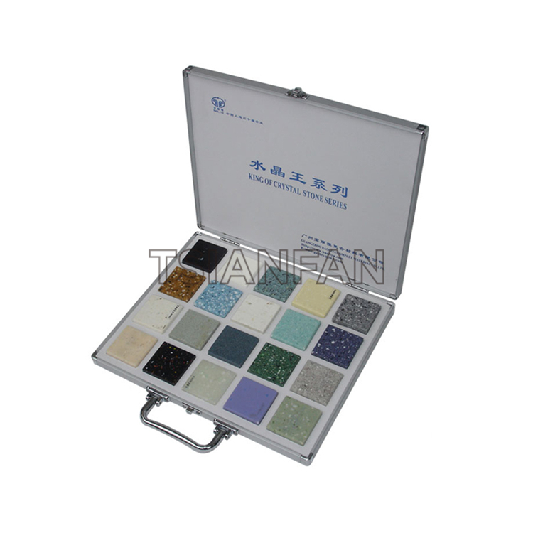 Sample Suitcase For Stone Tile Mosaic Quartz Stone Sample Box PX021