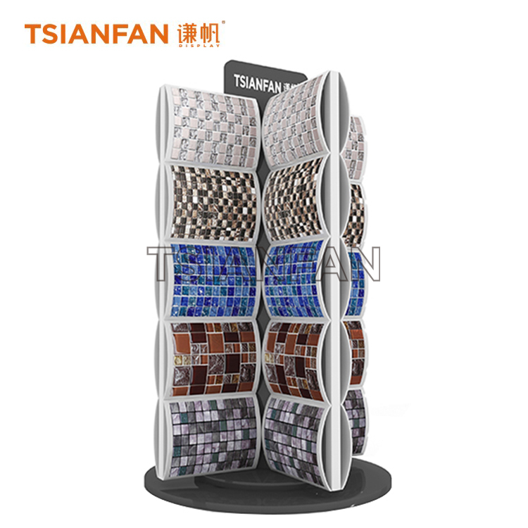 Mosaic Tile Floor Rotating Display Stand ML071