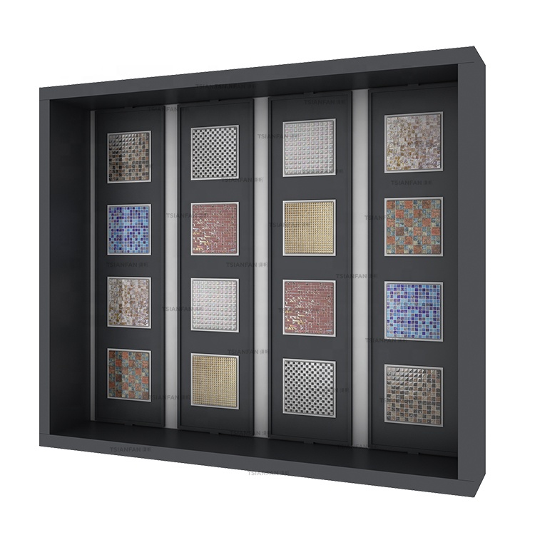Exhibition Metal Display Sample Panel With Stand Showroom Mosaic Tiles Display