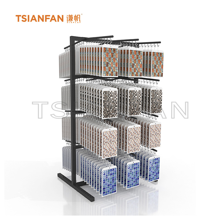 Mosaic tile floor display board, custom fashion tile display rack-ML022