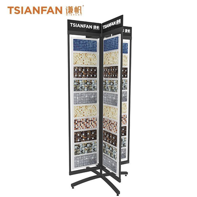 Mosaic tile page stereo display rack-ML070