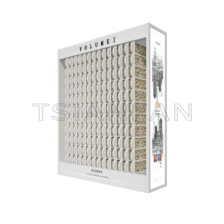 Mosaic tile fashion custom display cabinet promotion stone display cabinet-ML034