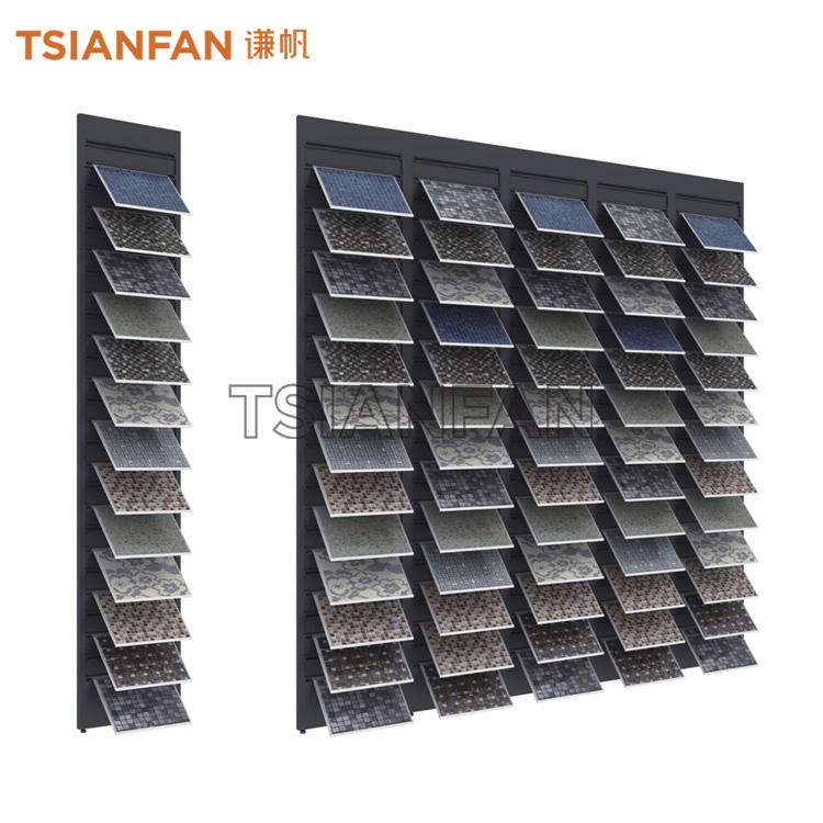 Mosaic tile floor display board, custom fashion tile display rack-ML019