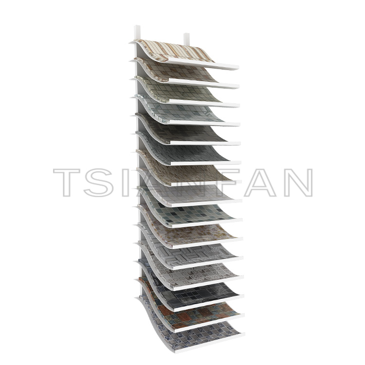 Mosaic tile floor display board, custom fashion tile display rack-ML019