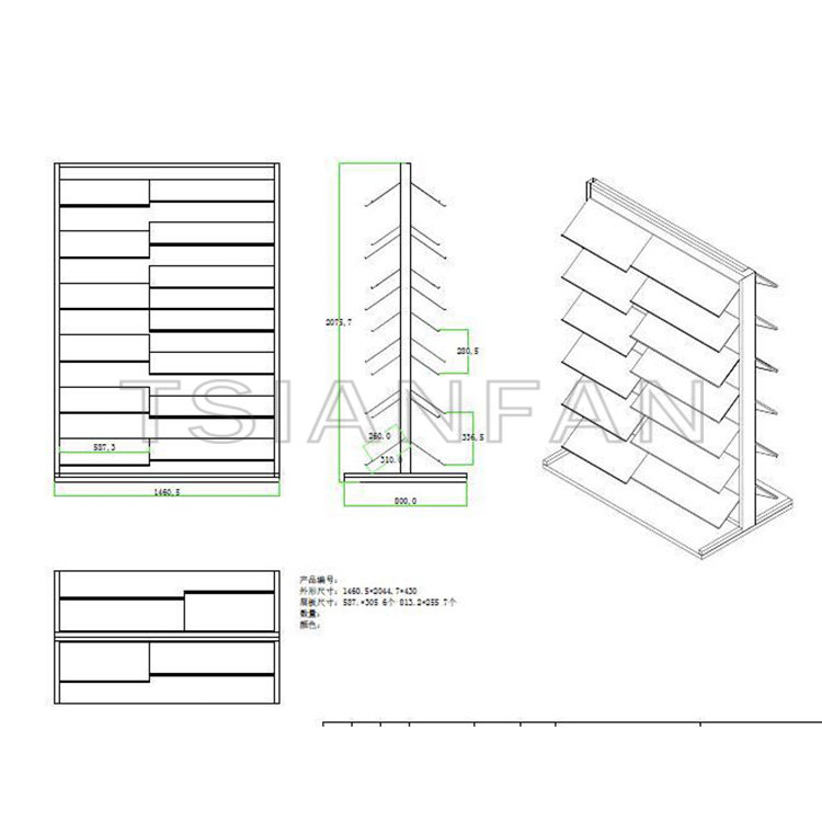 Mosaic tile floor display board, custom fashion tile display rack-ML019