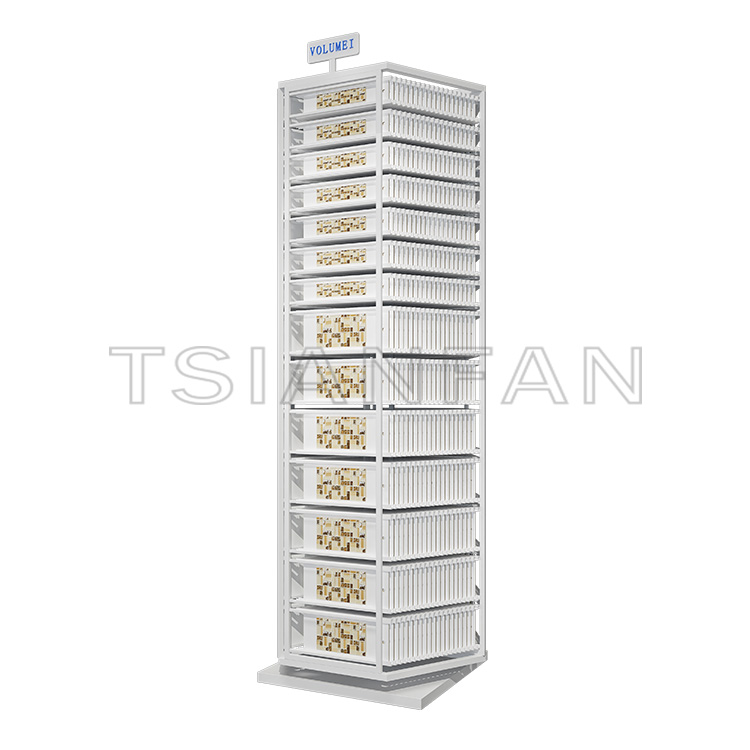 Rotating Mosaic porcelain panel display column-ML014