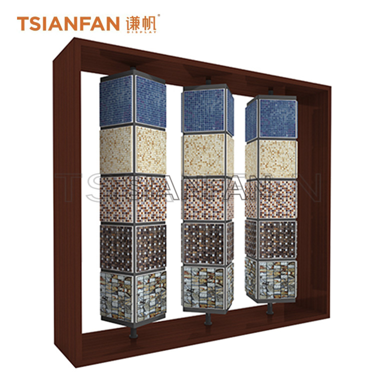 rotating mosaic tile showroom display stand MZ2056