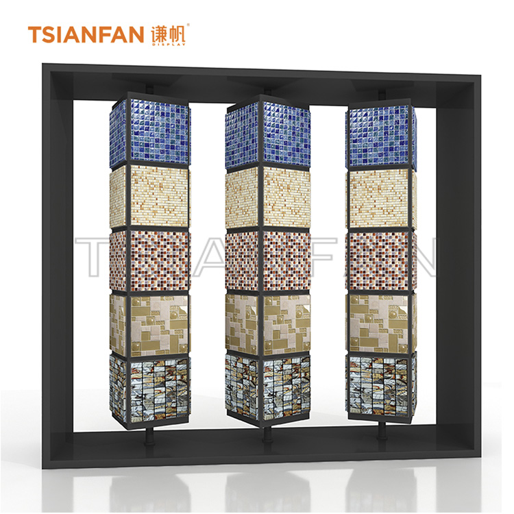 rotating mosaic tile showroom display stand MZ2056