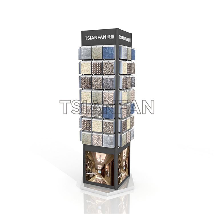 Rotating Mosaic Display Racks For Retail Stores MZ2047