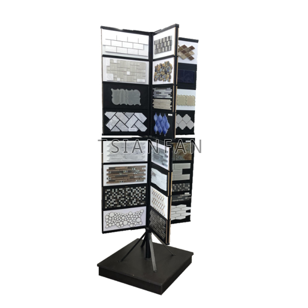 Hot Sale Steel Custom Mosaic tile display rack metal rack stone granite quartz marbleMZ1004