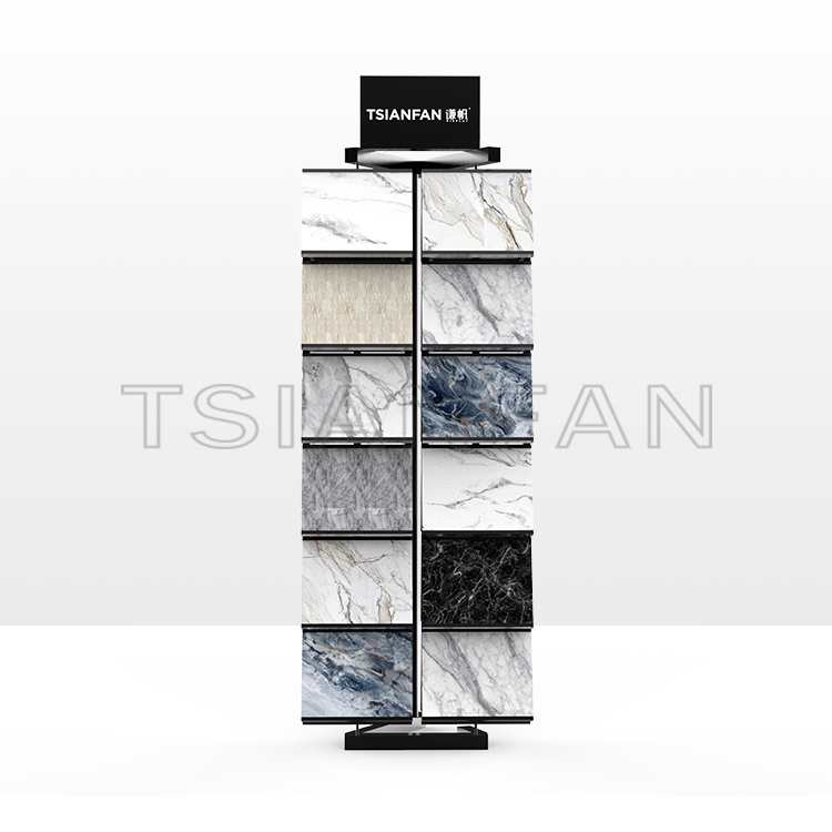 Showroom Steel Stone Standing rack marble quartzite granite tile Metal Floor Stand  srl597