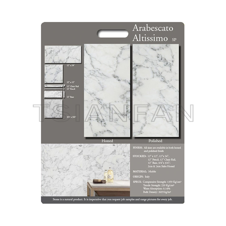Custom Design Portable mdf Board Panel marble tile for Showroom Display board PF005-2