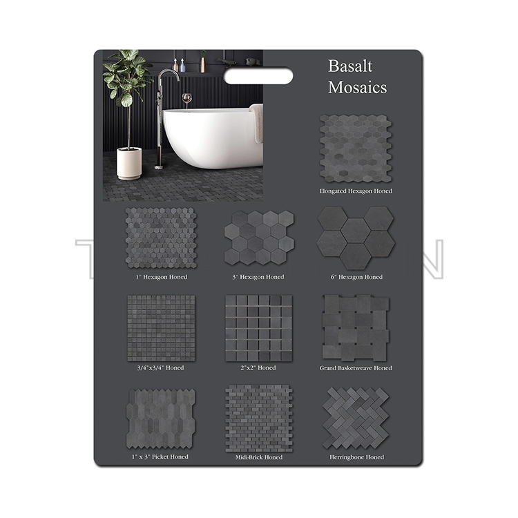Mosaic stone sample hot sell mdf Board Panel Stone Display  board PF005-6