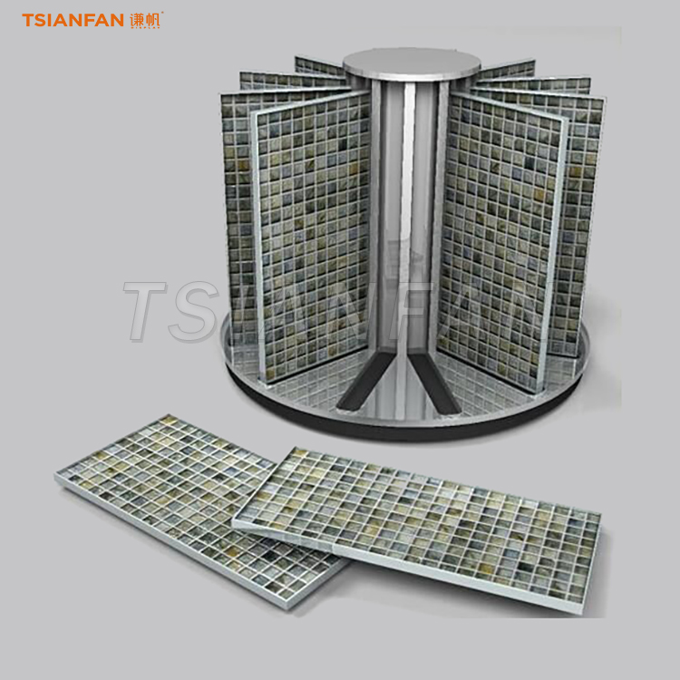 Table Mosaic rotating display rack China production exhibition rack factory