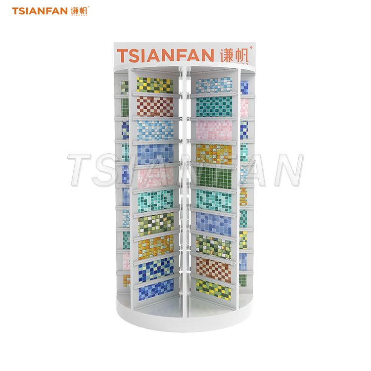 MM017-1-Mosaic floor support rotary floor support tile display