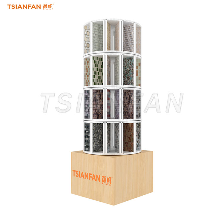 Durable display racks for heavy stone mosaic sheets-ML028