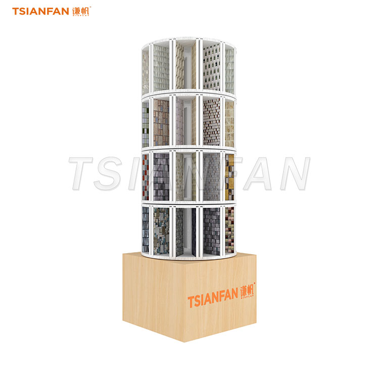 Durable display racks for heavy stone mosaic sheets-ML028
