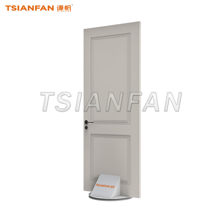 Freestanding Metal Interior Door Sample Display Stand, Stable Single Door Holder For Showroom-KK142
