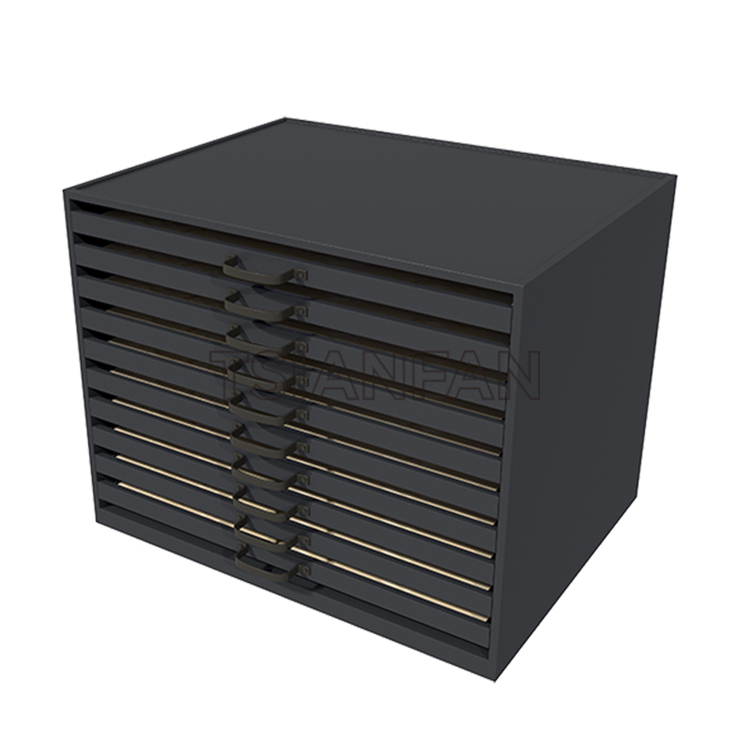 Black Tile Drawer Display Stand For Sale CC008