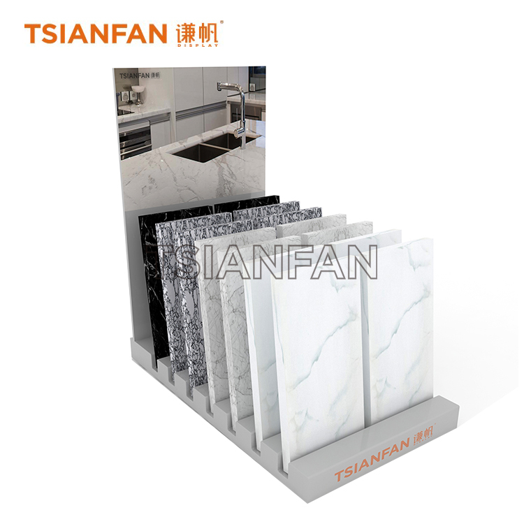 Simple Ceramic Tile And Marble Sample Desktop Display Rack CE924