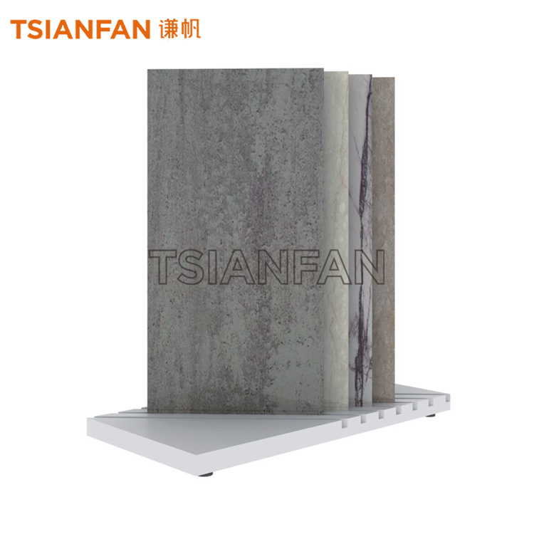 Manufacturer Of Standing Tile Slab Sliding Display Rack CE964