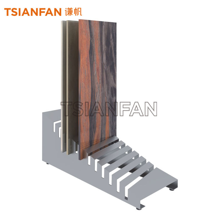 Ceramic Tile Metal Display Rack, Wooden Floor Simple Rack Wholesale CE970