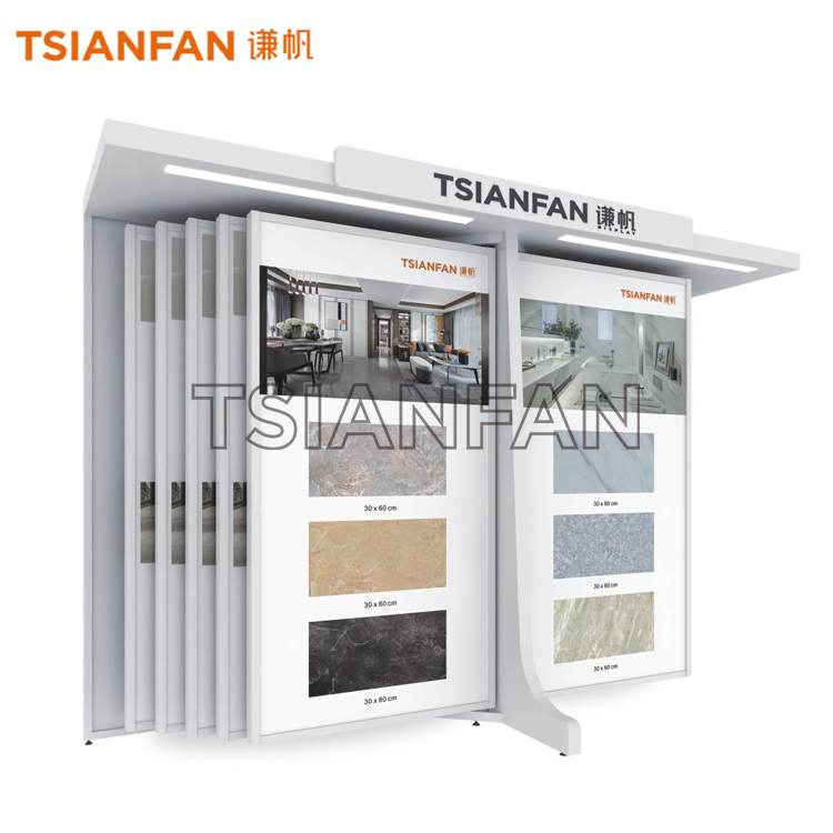 Sliding Tile Showroom Display Stands CF913