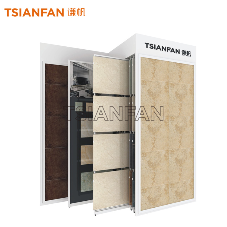 Custom Tile Storage Sliding Display Rack CT901