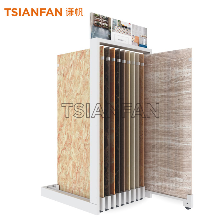 Tile And Wood Floor Sample Sliding Display Rack CT904