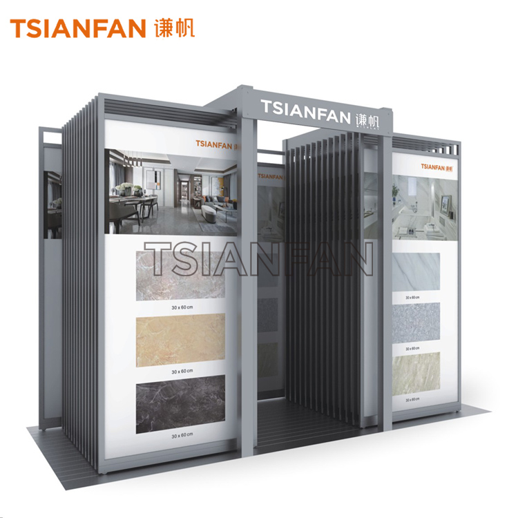 Showroom Ceramic Tile Exhibition Hall Display Rack CT910