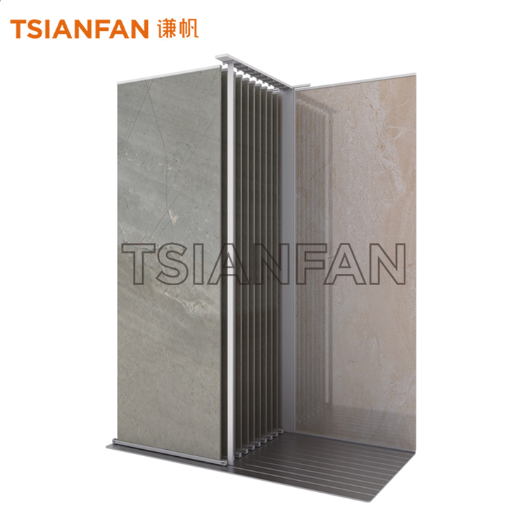 A Frame Ceramic Tile Sliding Display Rack Showroom Display CT928