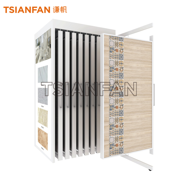 360 Degree Rotating Tile Sliding Display Rack CT930