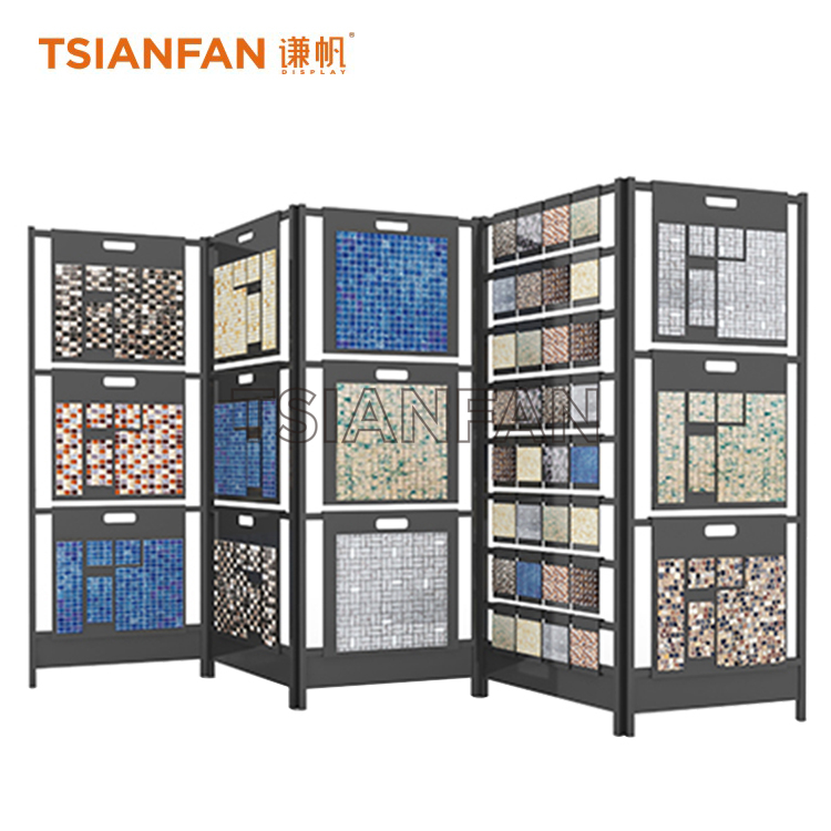Sliding Rack Display Screen Mosaic Sliding Display Rack ML503