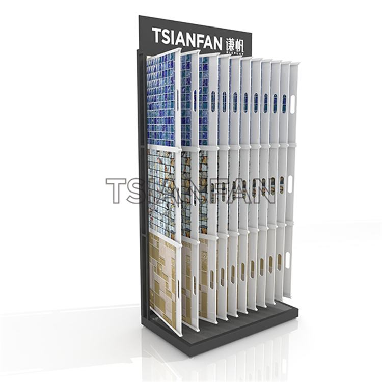 Mosaic Tile Page Flip Floor Display Stand ML943