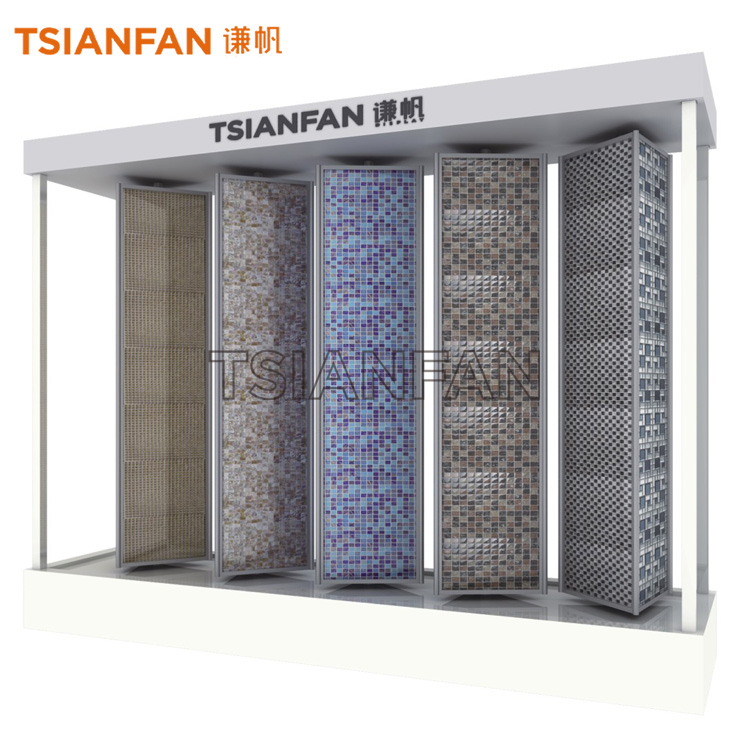 Showroom Mosaic Floor Tile Rotating Display Rack ML979