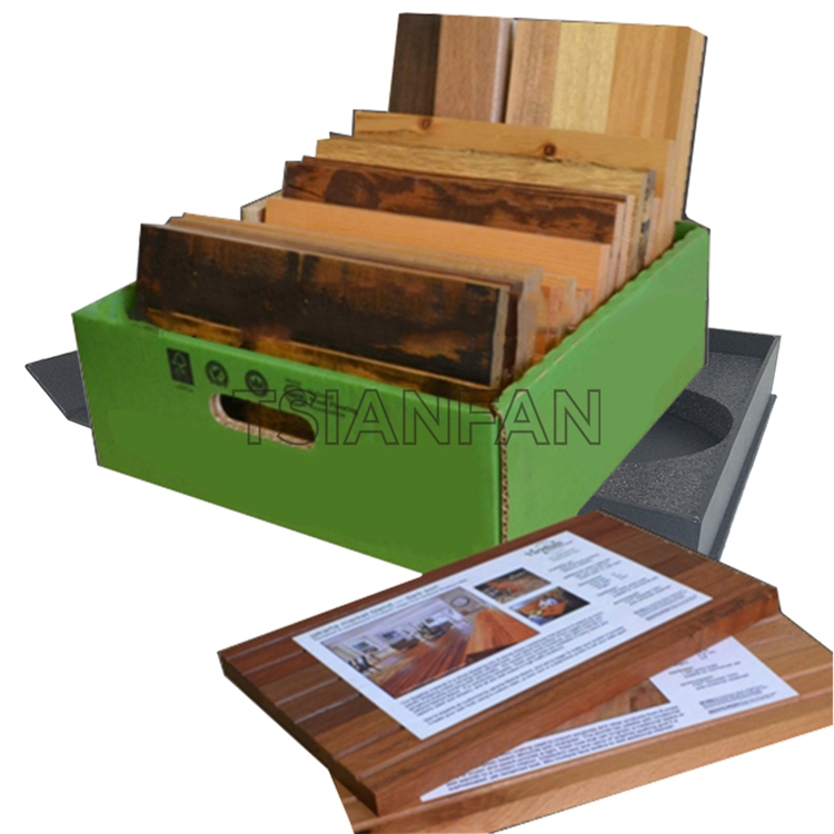 木地板马赛克瓷砖样品瓦楞展示盒PB307
