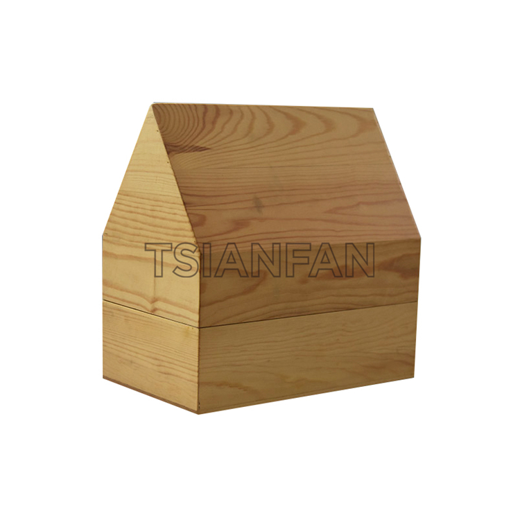 Ceramic Tile Mosaic Pyramid Solid Wood Display Box Wholesale PB701