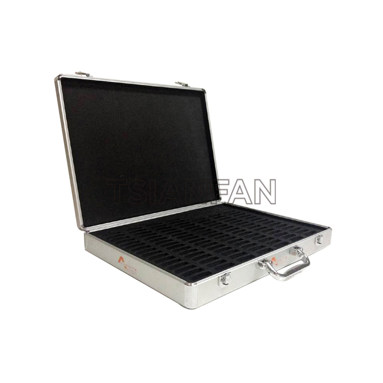 Promotional Quartz Stone Sample Portable Aluminum Mosaic Granite Sample Display Box PX005