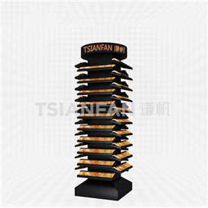 Cultural Stone Mosaic Tile Rotating Display Tower XT905